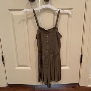 Olive green romper